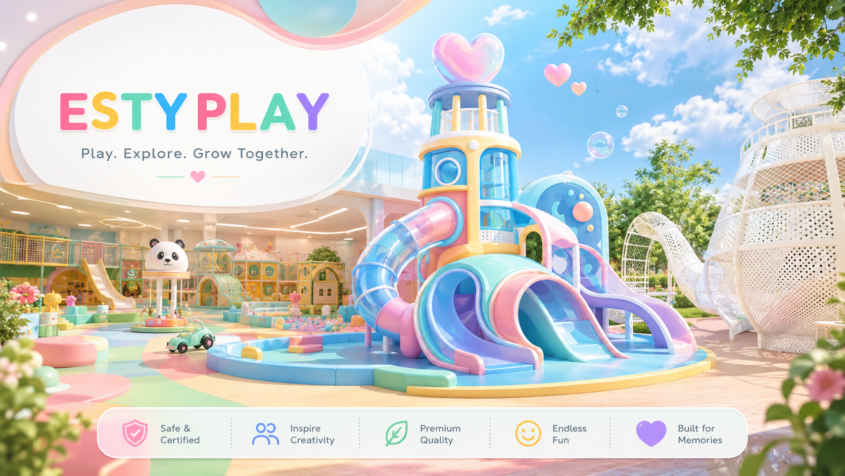 AfixHome dokončil ďalší projekt: ESTY PLAY ktorý prináša moderné detské ihriská novej generácie